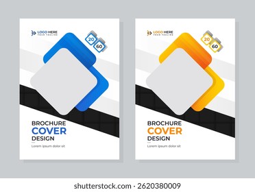 Conjunto de Modelos de Capa de Livro de Relatório Anual Corporativo Moderno
