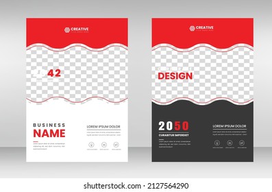 corporate modern Business Book Cover Design Template in A4. Can be use to Brochure, book cover, Annual Report, Corporate Presentation, Portfolio, Flyer, Magazine, Poster, Banner, Website.