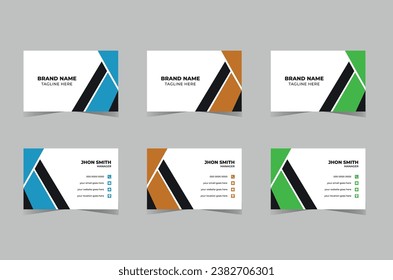 Corporate Modern Business Card Design Template Creative and Clean Business  Name Card Visiting Card Simple Vector Design Unique Business Card Design