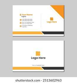 Corporate Modern business card design, Creative modern double-sided business identity template, personal visiting card, professional, personal and business identity card, vector editable card layout