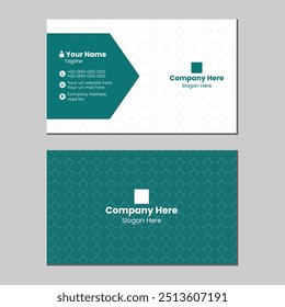 Diseño moderno Corporativa de la tarjeta de visita, Plantilla moderna creativa de doble cara de la identidad del negocio, tarjeta de visita personal, tarjeta de identidad profesional, personal y de negocios, diseño editable de la tarjeta del Vector