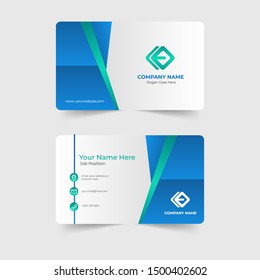 Corporate modern business card template