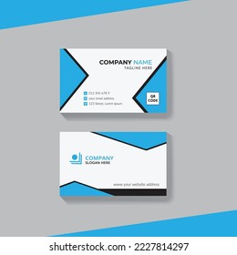 Corporate Modern business card template, luxury visiting card design