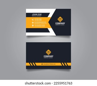 Corporate modern business card template, Professional creative business card template design, Identity, visiting card design