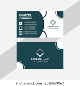 corporate modern business card template design.  Professional Business card Template Front and back