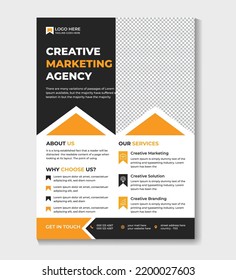 Corporate modern business flyer design template