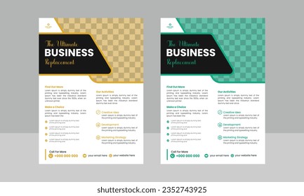 Corporate Modern Business Flyer Template ,Creative Modern Business Multipurpose Brochure Template Design, VectorTemplate Design In A4 Size.