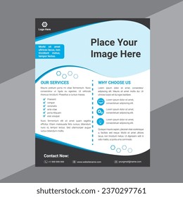 corporate modern business flyer  Vector Art