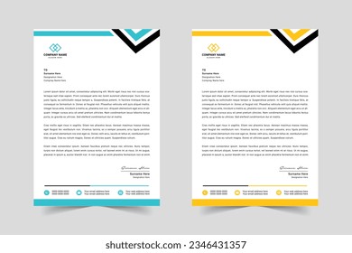 Corporate Modern Business Letterhead Design Template