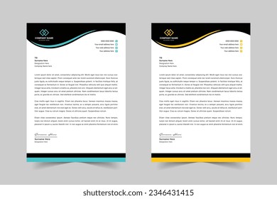 Corporate Modern Business Letterhead Design Template