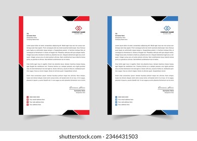 Corporate Modern Business Letterhead Design Template