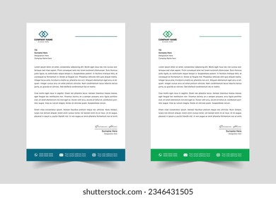 Corporate Modern Business Letterhead Design Template