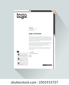 corporate modern business letterhead design template with yellow and blue colors. creative modern letterhead design template for your project. letter head, letterhead, business letterhead design.