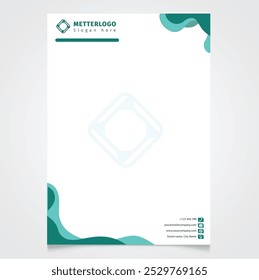 corporate modern business letterhead design template with 4 colors. creative modern letterhead design template eps 10 for your company vector - letter head, letterhead, business letterhead design