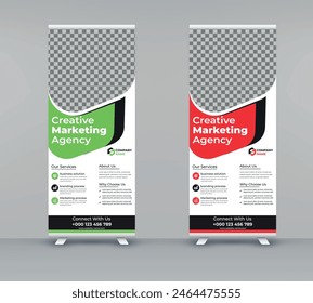 Corporate modern Business Roll-up banner or business rack card templates Design
