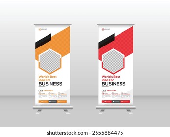 Corporate Modern Business Roll-up banner or business rack card templates Design