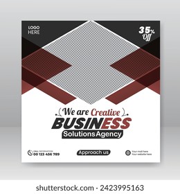 Corporate modern business Social media post design template