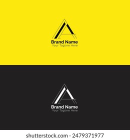 Corporate , modern and clean logo design template . A later logo