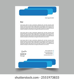 Corporate Modern Clean Minimalist Letterhead Design