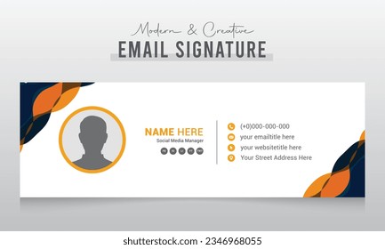 Corporate Modern and Creative Email Signature Design Template