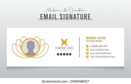 Corporate Modern and Creative Email Signature Design Template