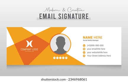 Corporate Modern and Creative Email Signature Design Template