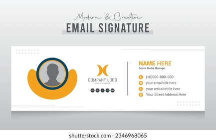 Corporate Modern and Creative Email Signature Design Template