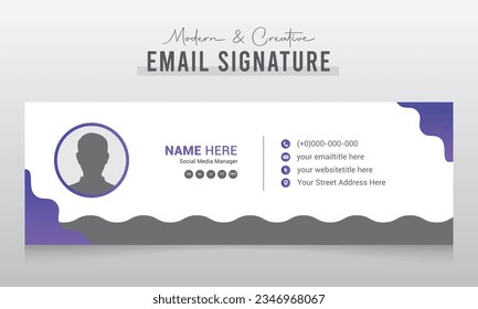 Corporate Modern and Creative Email Signature Design Template