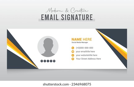 Corporate Modern and Creative Email Signature Design Template