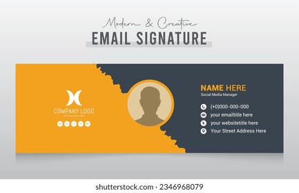 Corporate Modern and Creative Email Signature Design Template