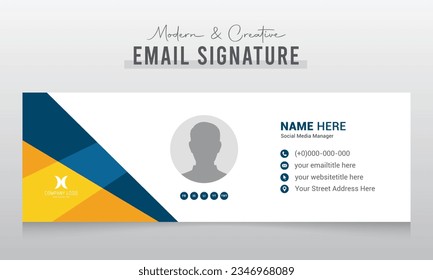 Corporate Modern and Creative Email Signature Design Template
