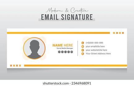 Corporate Modern and Creative Email Signature Design Template