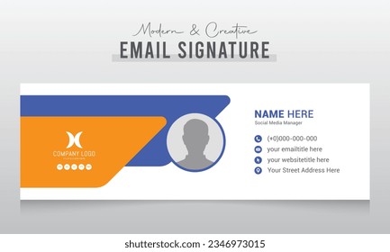 Corporate Modern and Creative Email Signature Design Template