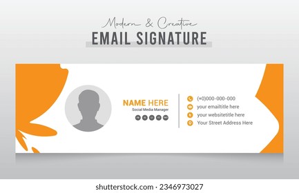 Corporate Modern and Creative Email Signature Design Template