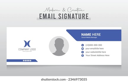 Corporate Modern and Creative Email Signature Design Template