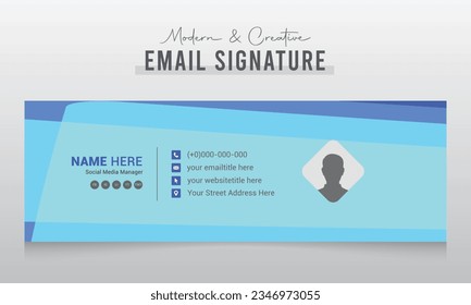 Corporate Modern and Creative Email Signature Design Template