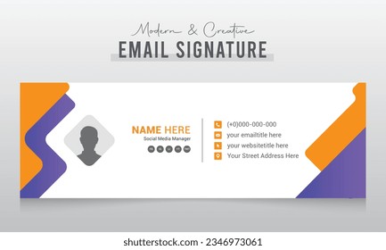 Corporate Modern and Creative Email Signature Design Template