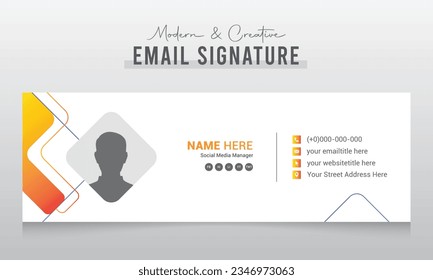 Corporate Modern and Creative Email Signature Design Template