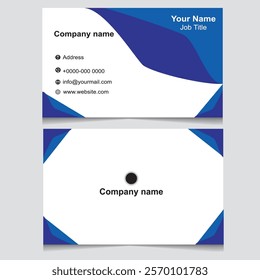 Corporate Modern creative professional business card template design.