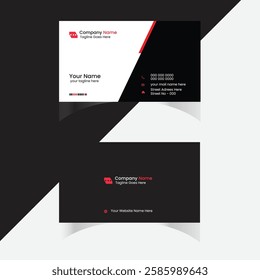  Corporate Modern creative professional business card template design.