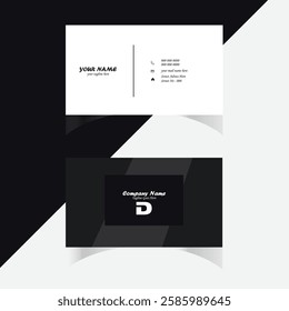  Corporate Modern creative professional business card template design.