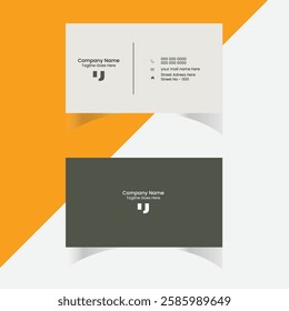  Corporate Modern creative professional business card template design.