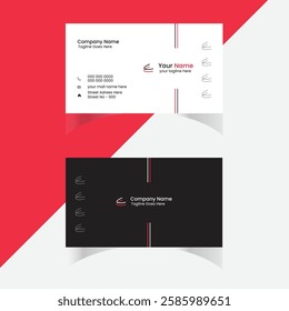  Corporate Modern creative professional business card template design.