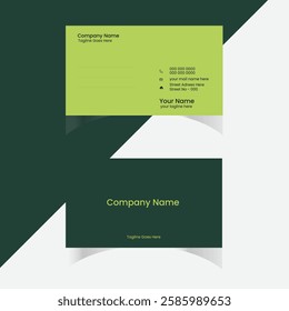  Corporate Modern creative professional business card template design.