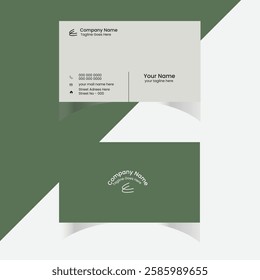  Corporate Modern creative professional business card template design.