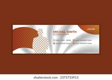 Corporate Modern Email Signature Design template.