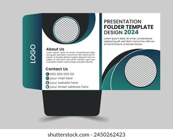 corporate modern file folder design template.