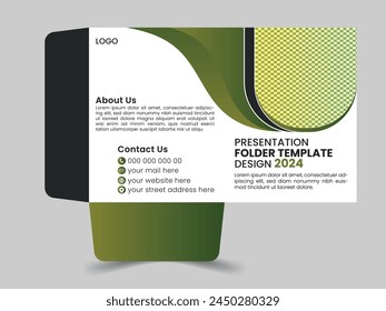 Plantilla de diseño de carpetas de archivos corporativas modernas