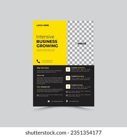 corporate modern flayer design template 