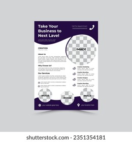 corporate modern flayer design template 